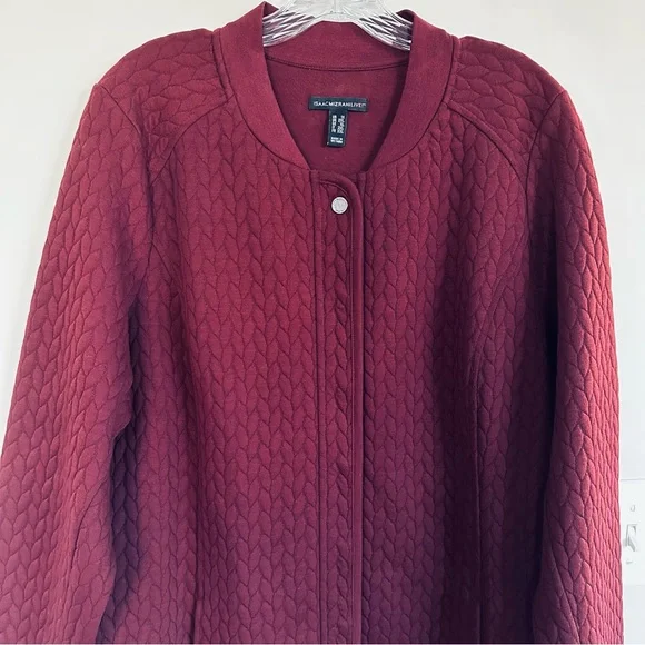 Isaac Mizrahi Live Knit Jacket Stunner w/ Snaps, Size 1X - Picture 3 of 14